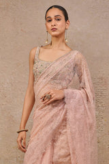 Classic Chantilly lace saree