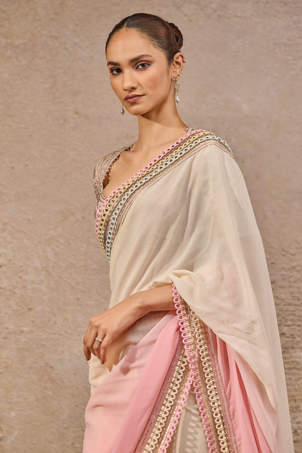 Classic Ombre Lace Saree