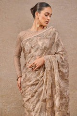 Floral Embroidered Saree