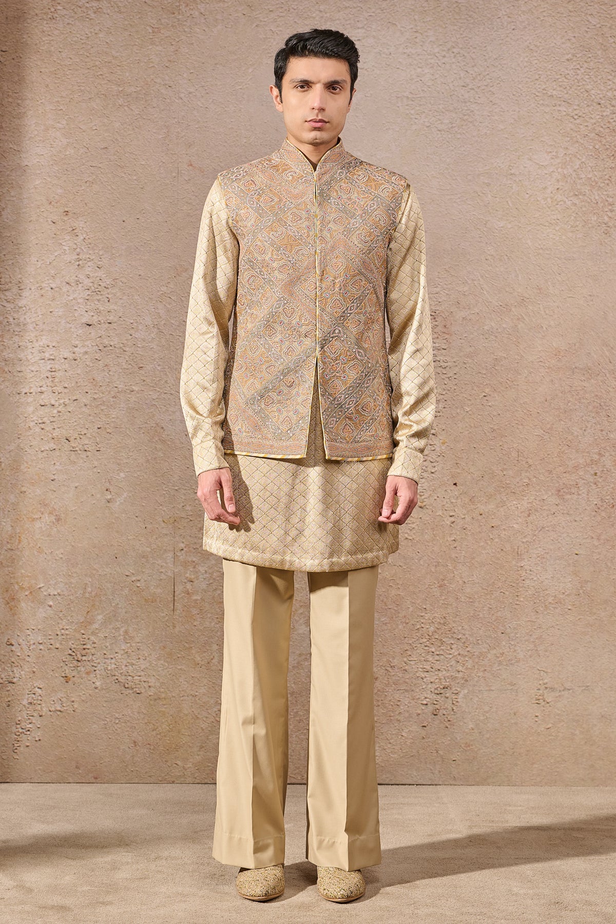 Languid Summer Multicolored Embroidered Wasitcoat