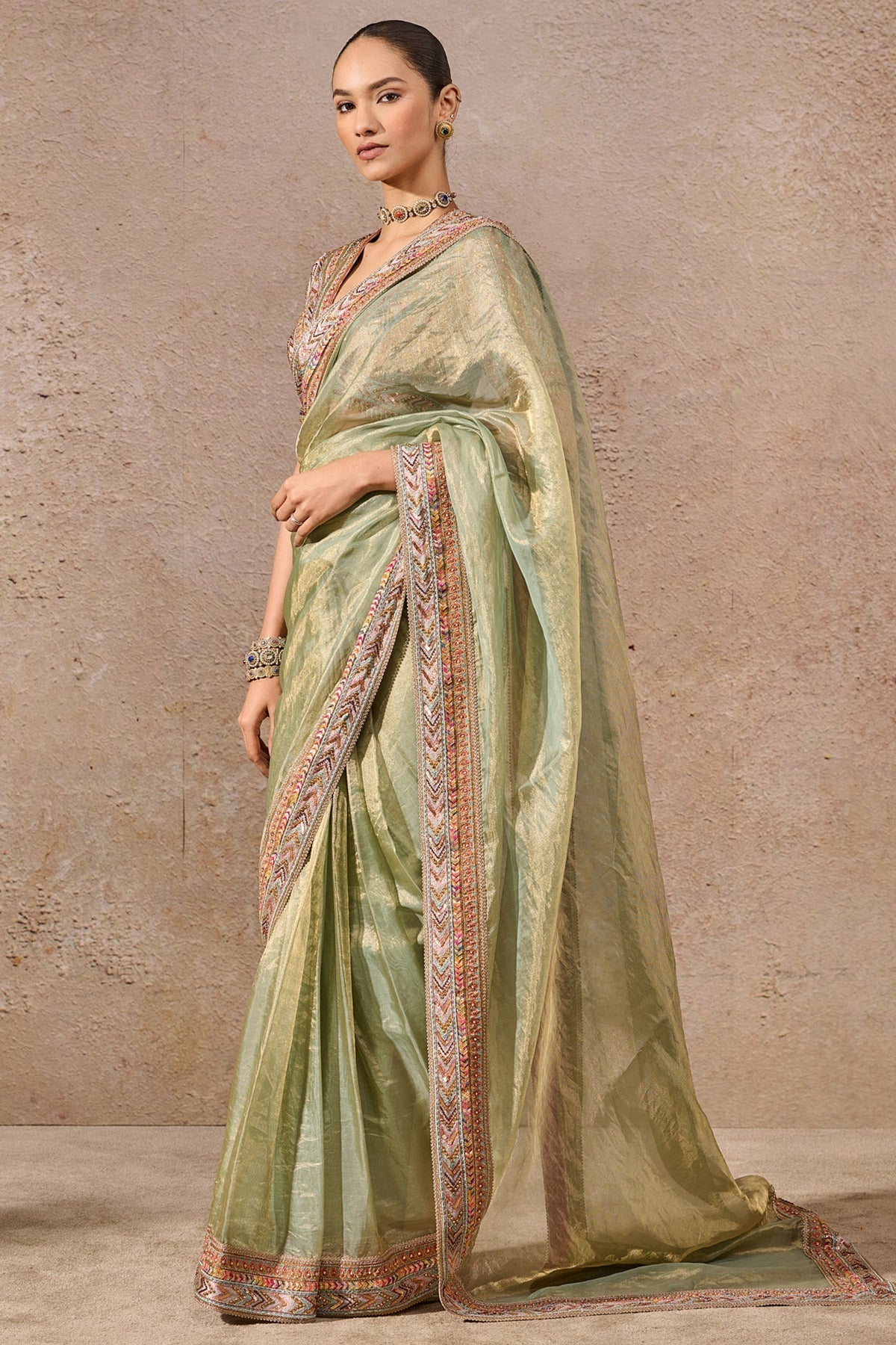Languid Summer Classic Silk Tissue Saree - Only Saree