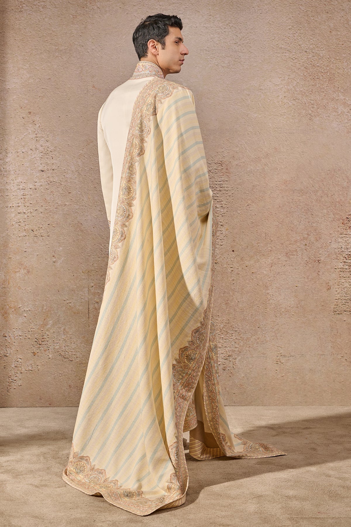 Languid Summer Classic Thread Work Embroidered Sherwani