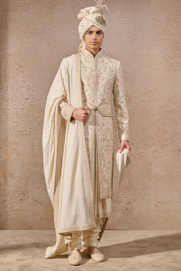 Classic Hand-Embroidered Sherwani