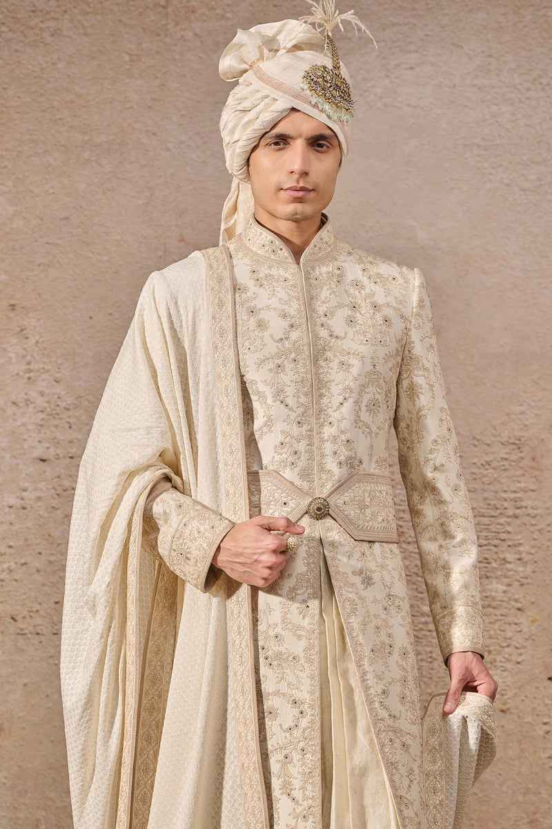 Classic Hand-Embroidered Sherwani