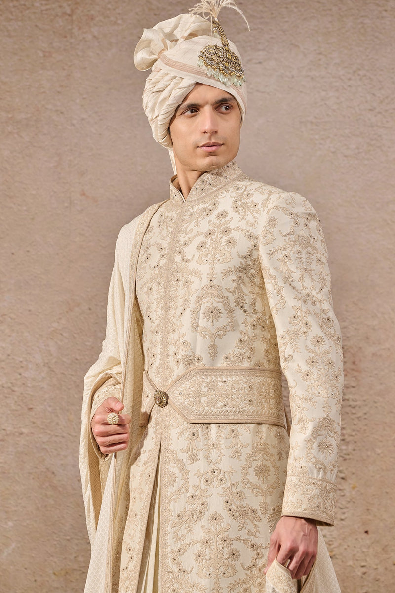 Classic Hand-Embroidered Sherwani