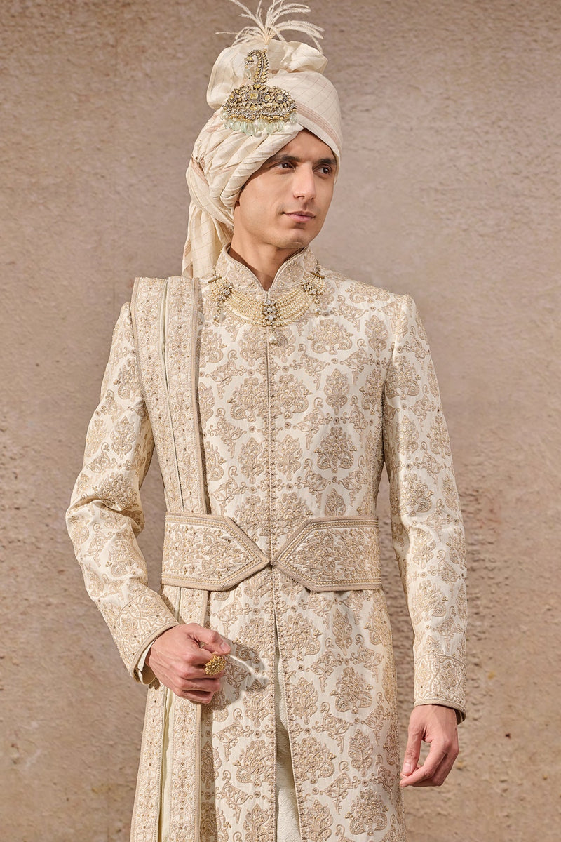 Classic Hand-Embroidered Sherwani