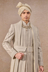 Classic Tissue Gemoteric Sherwani