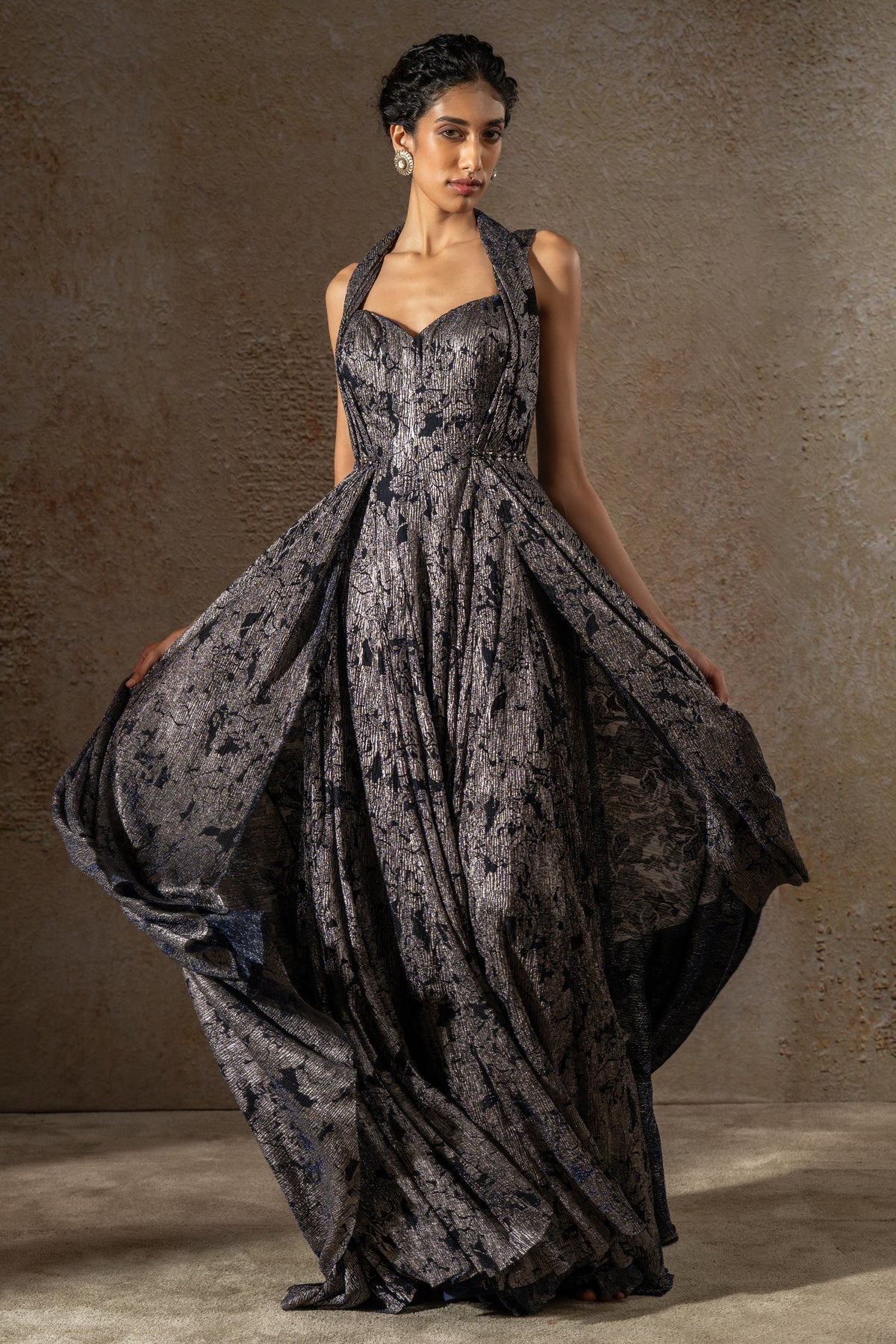 Golden Light Classic Crinkle Gown