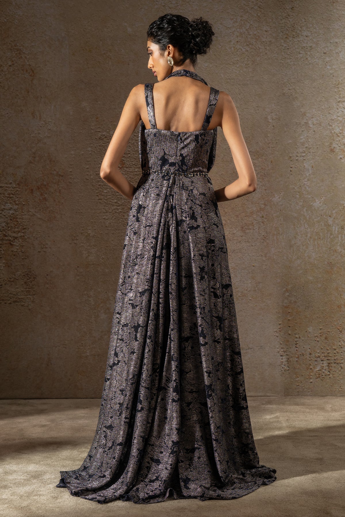 Golden Light Classic Crinkle Gown