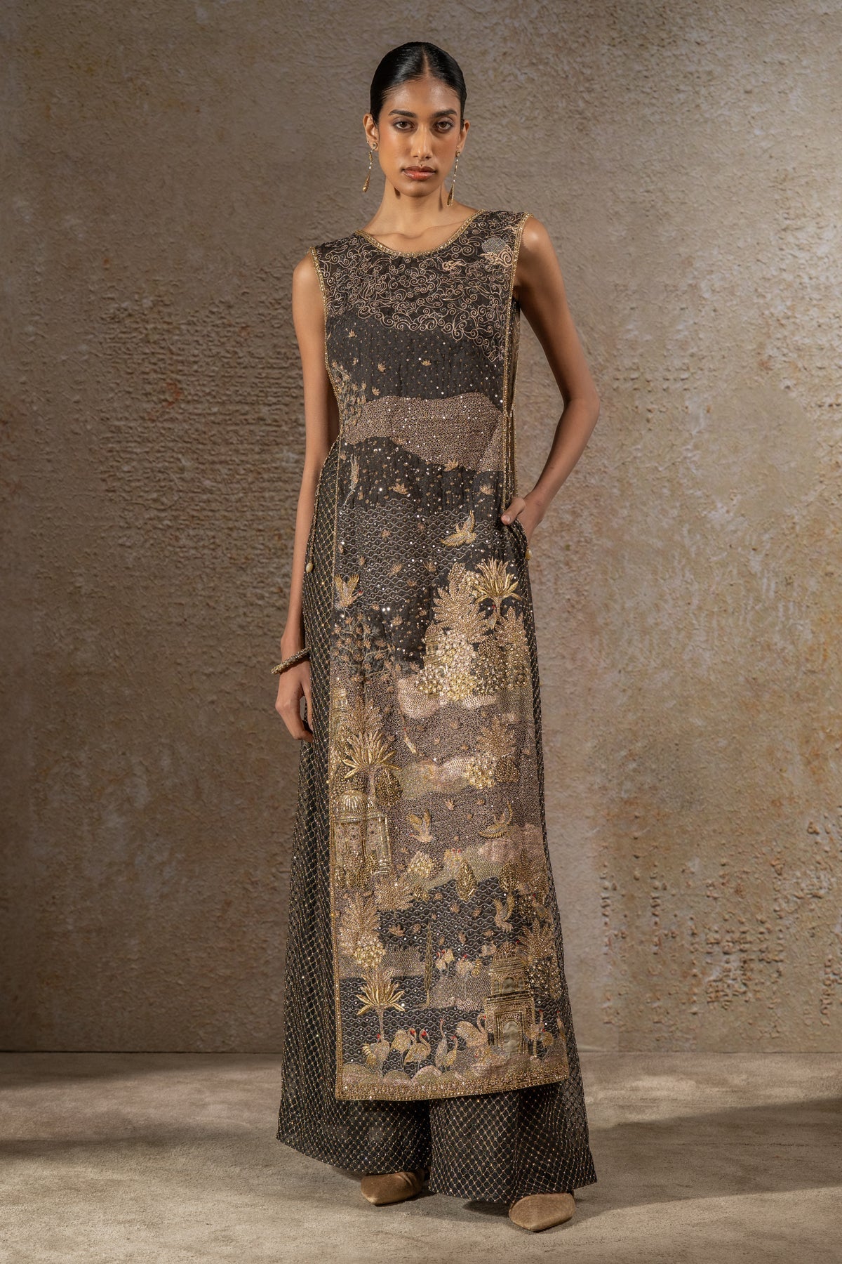 Embellished Pichwai Jumpsuit