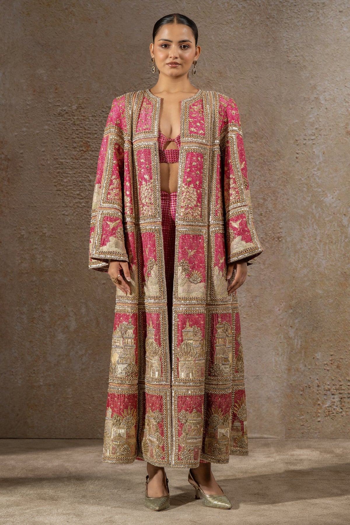 Signature Pichwai Embellished Jacket Set