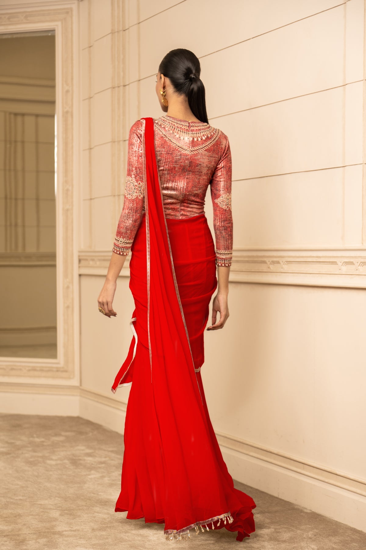 Concept Saree And Bodysuit