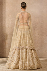 Pearl and sequin embroidered lehenga