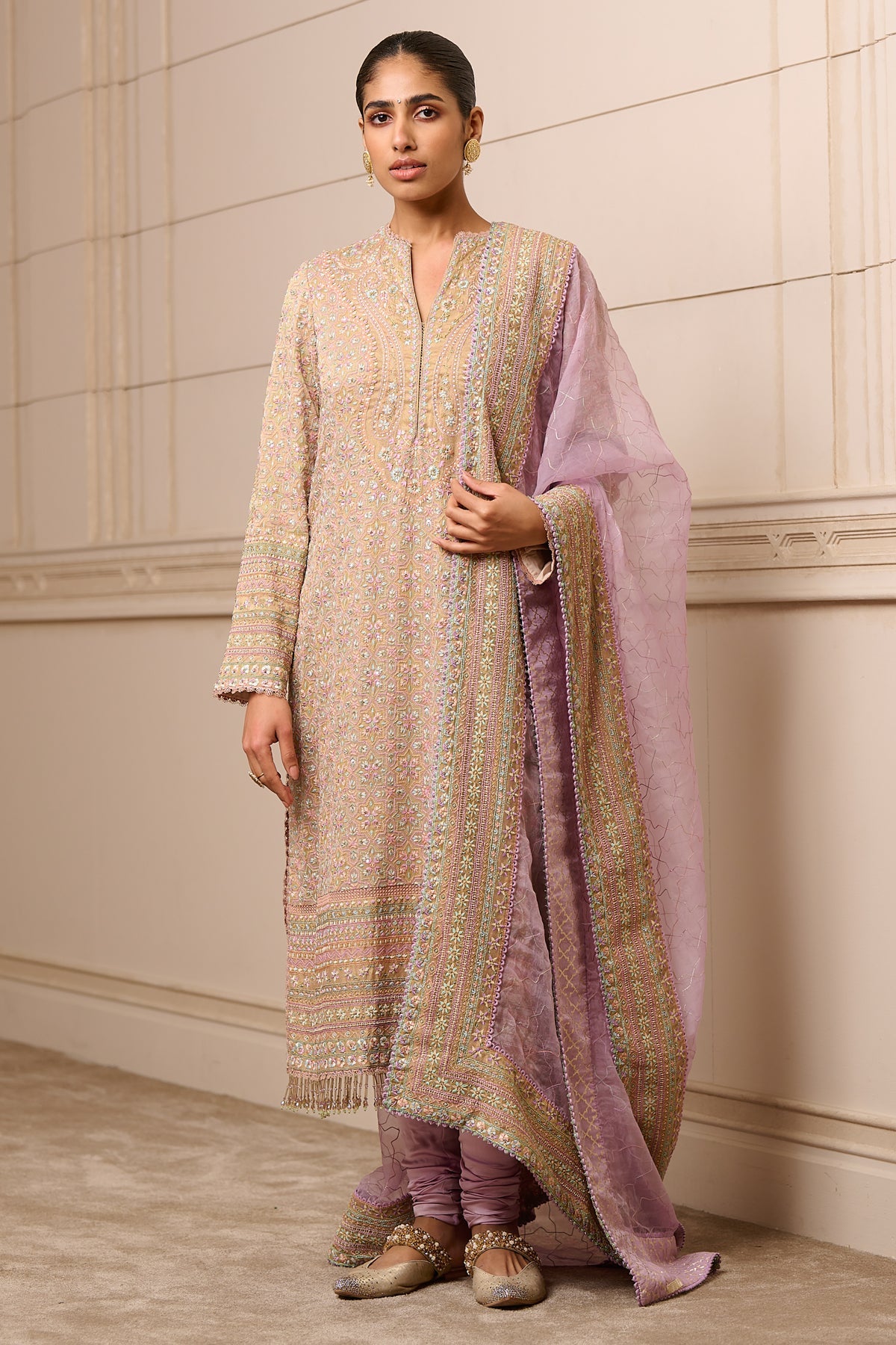 Kurta, Churidar, And Dupatta