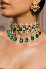 Lotus Emerald Necklace