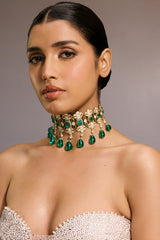 Lotus Emerald Necklace