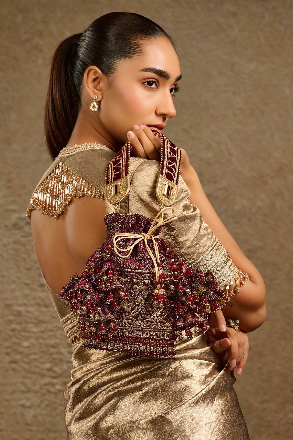 Embroidered Potli