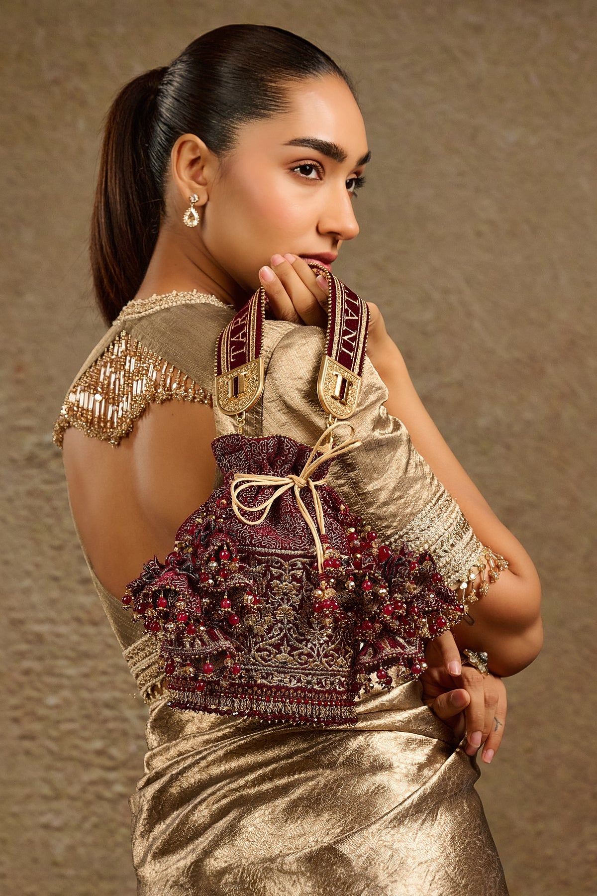 Embroidered Potli