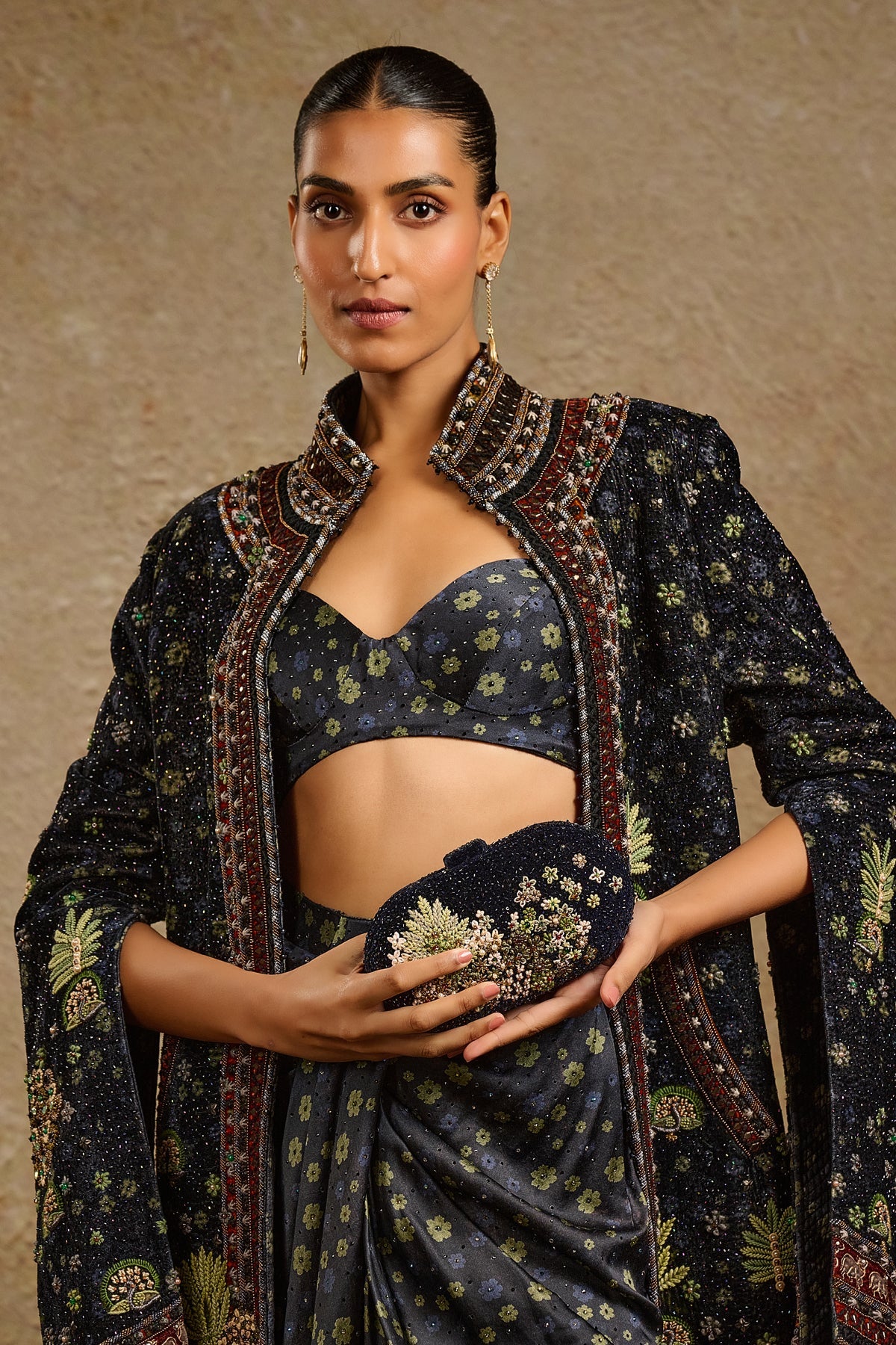 Embroidered Clutch