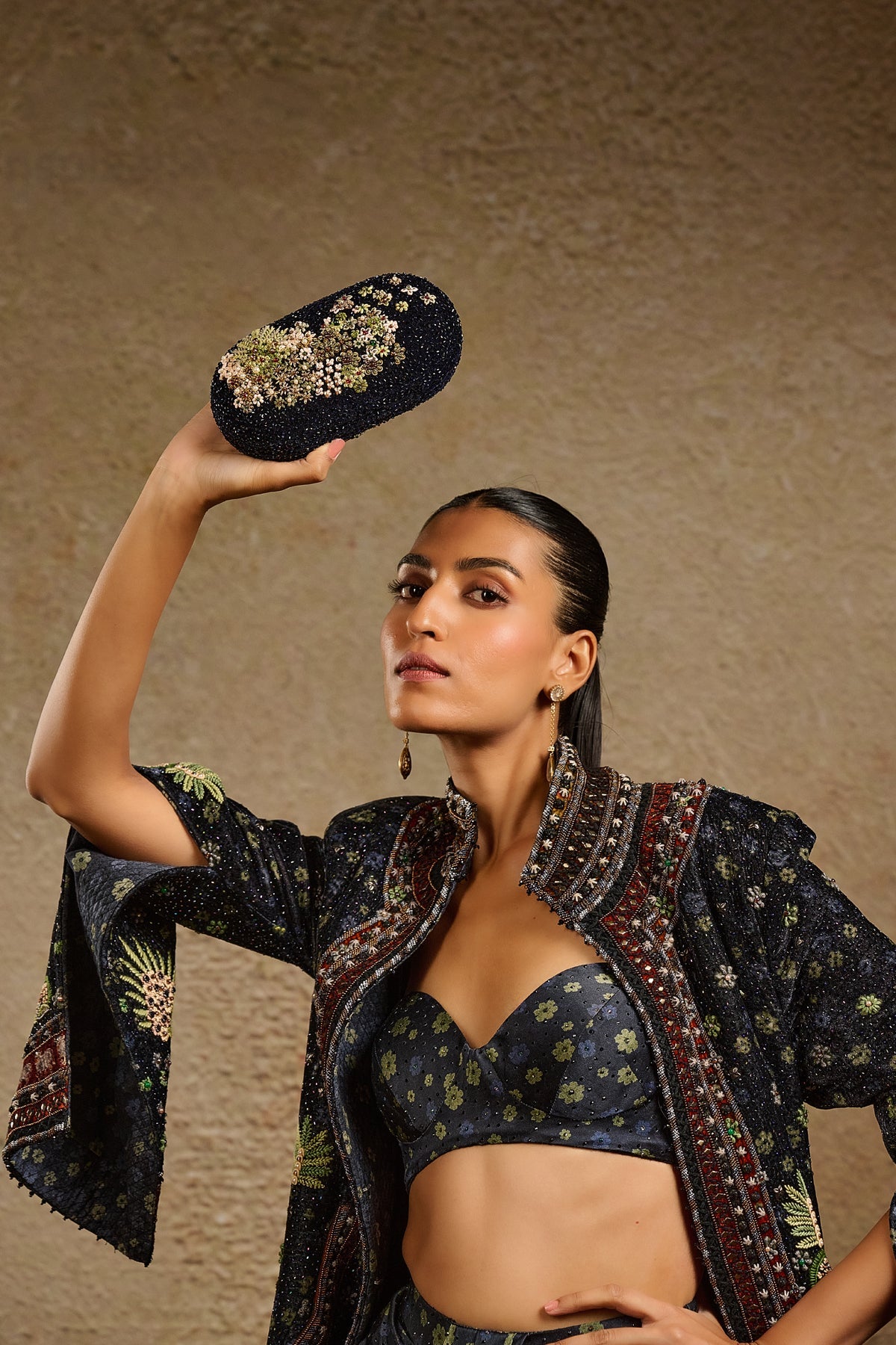 Embroidered Clutch