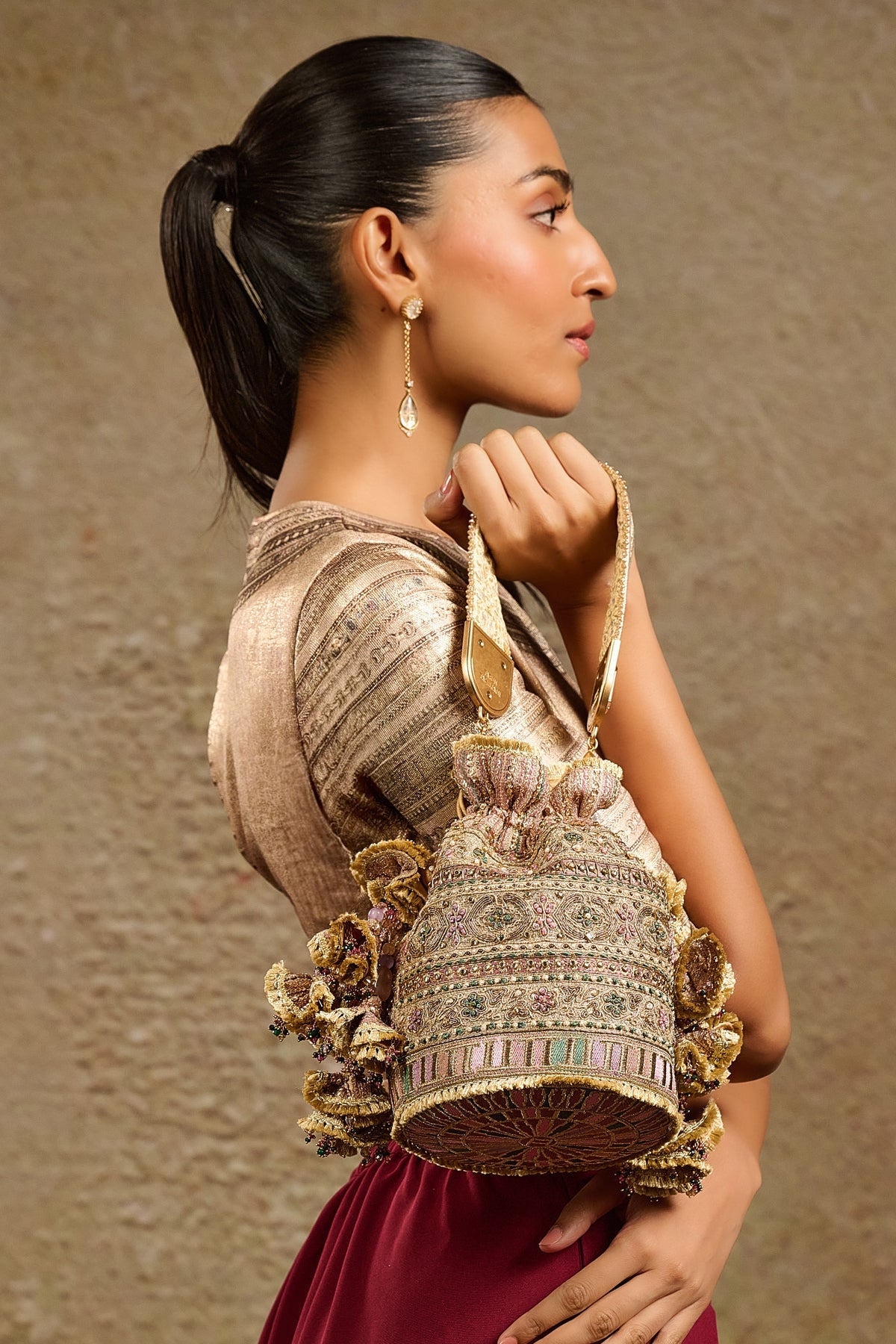 Embroidered Potli