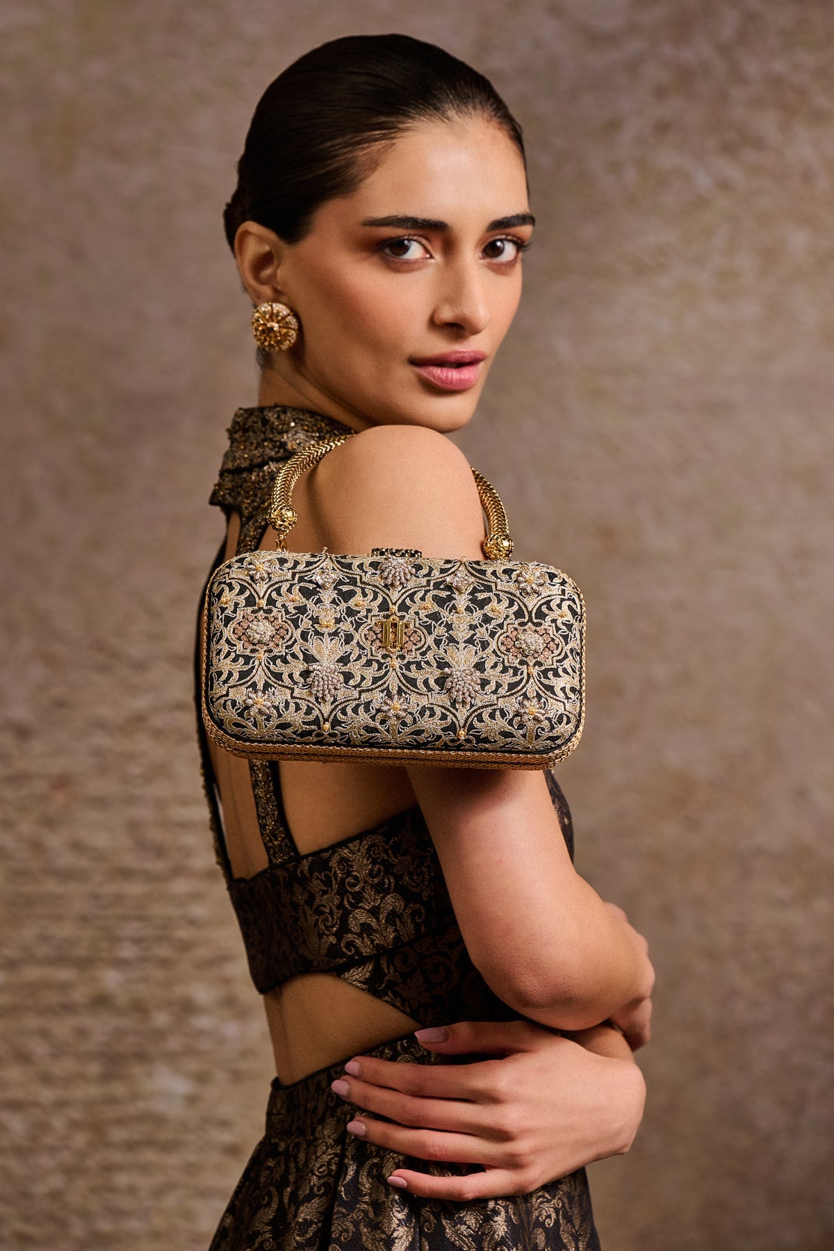 Embroidered Clutch