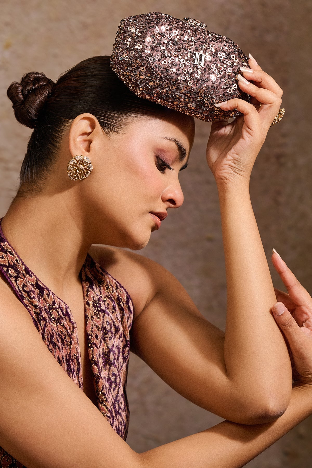 Embroidered Clutch