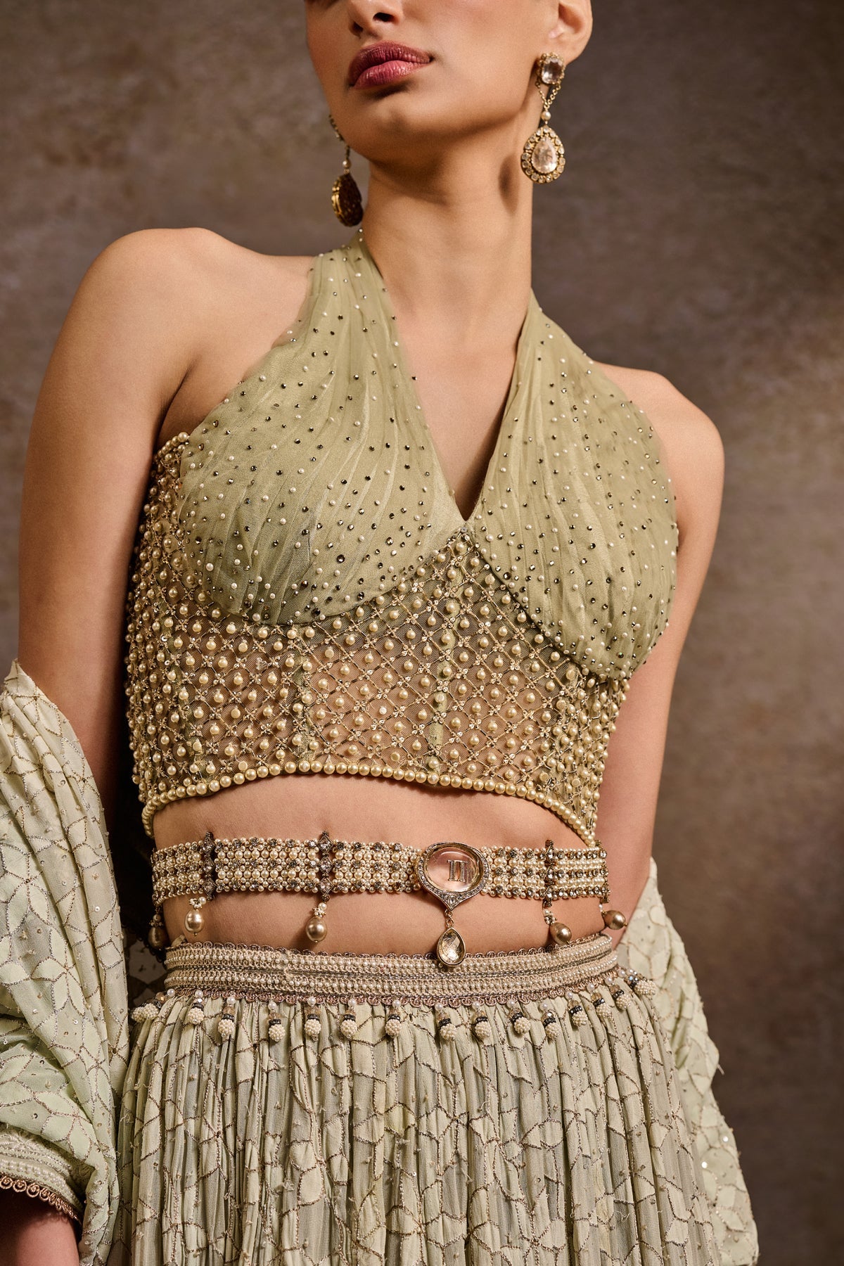 Jewelled Brooch Belt