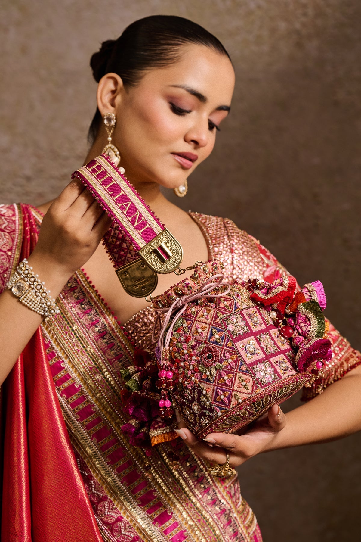 Embroidered Potli