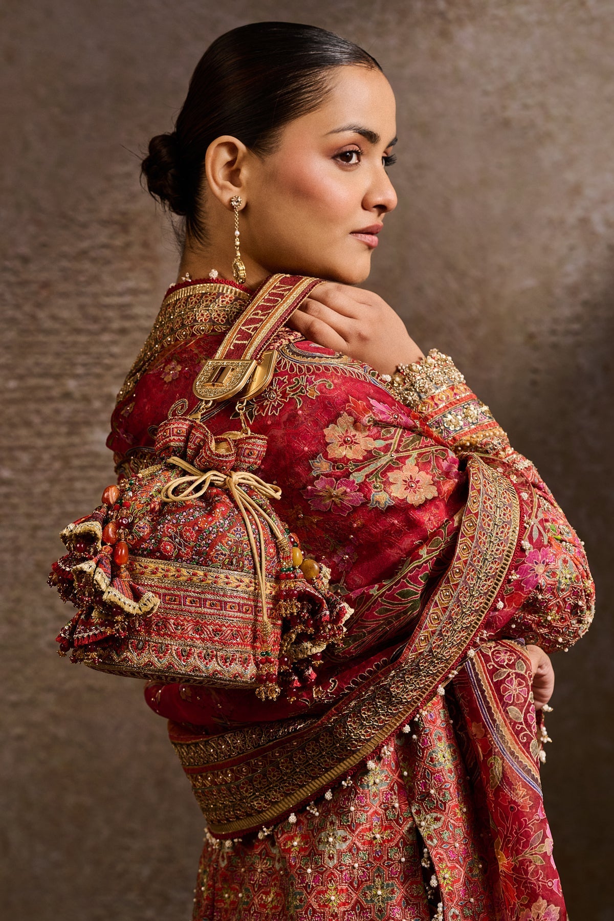 Embroidered Potli