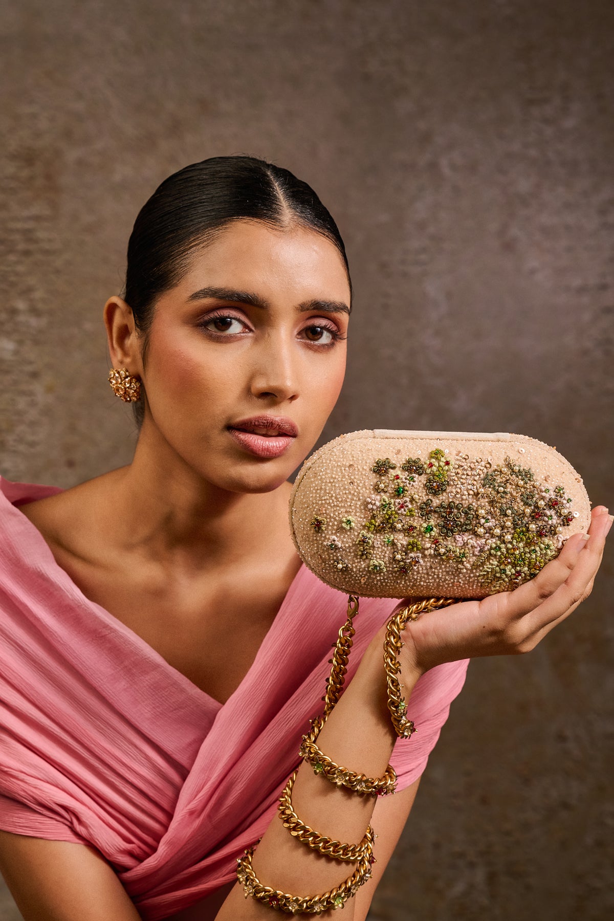 Embroidered Clutch