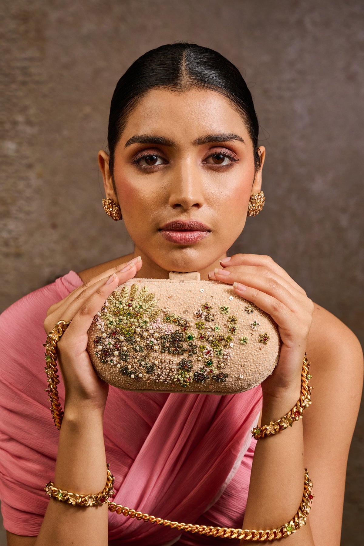 Embroidered Clutch