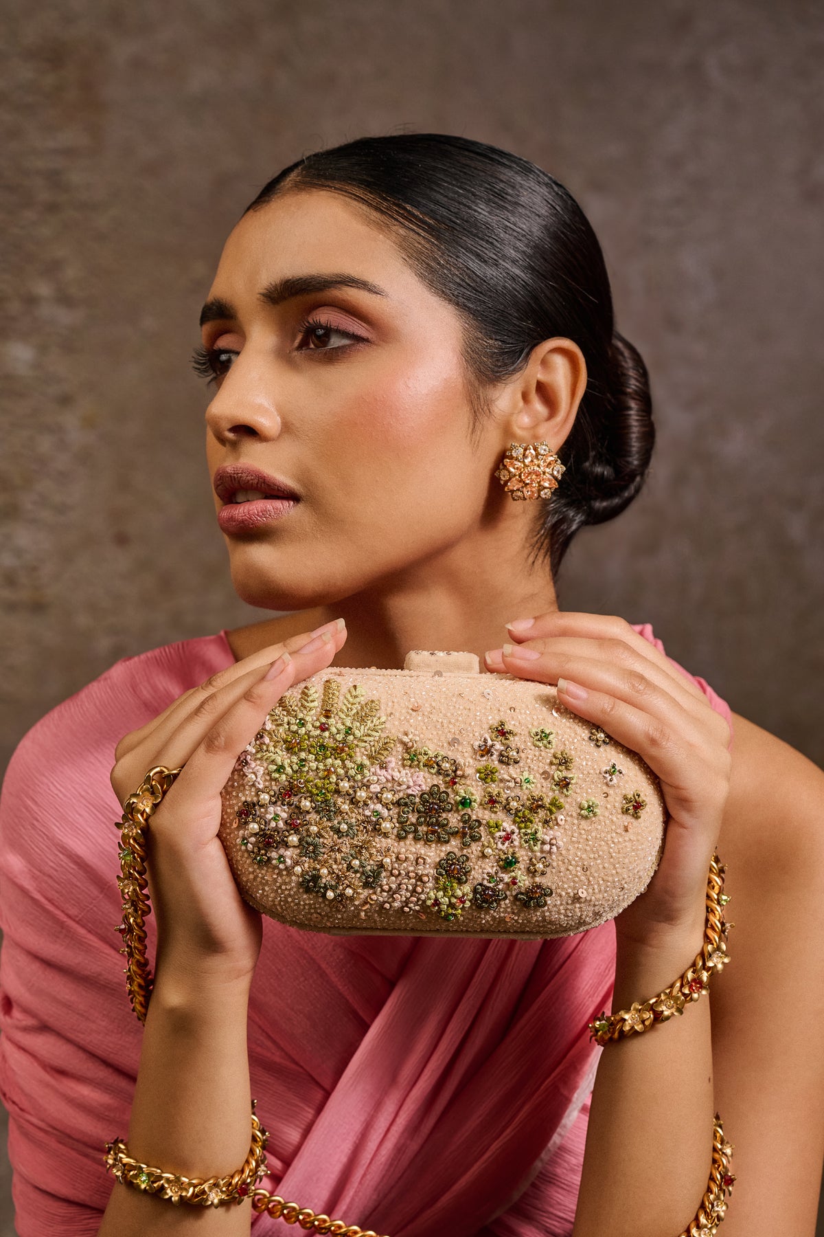 Embroidered Clutch