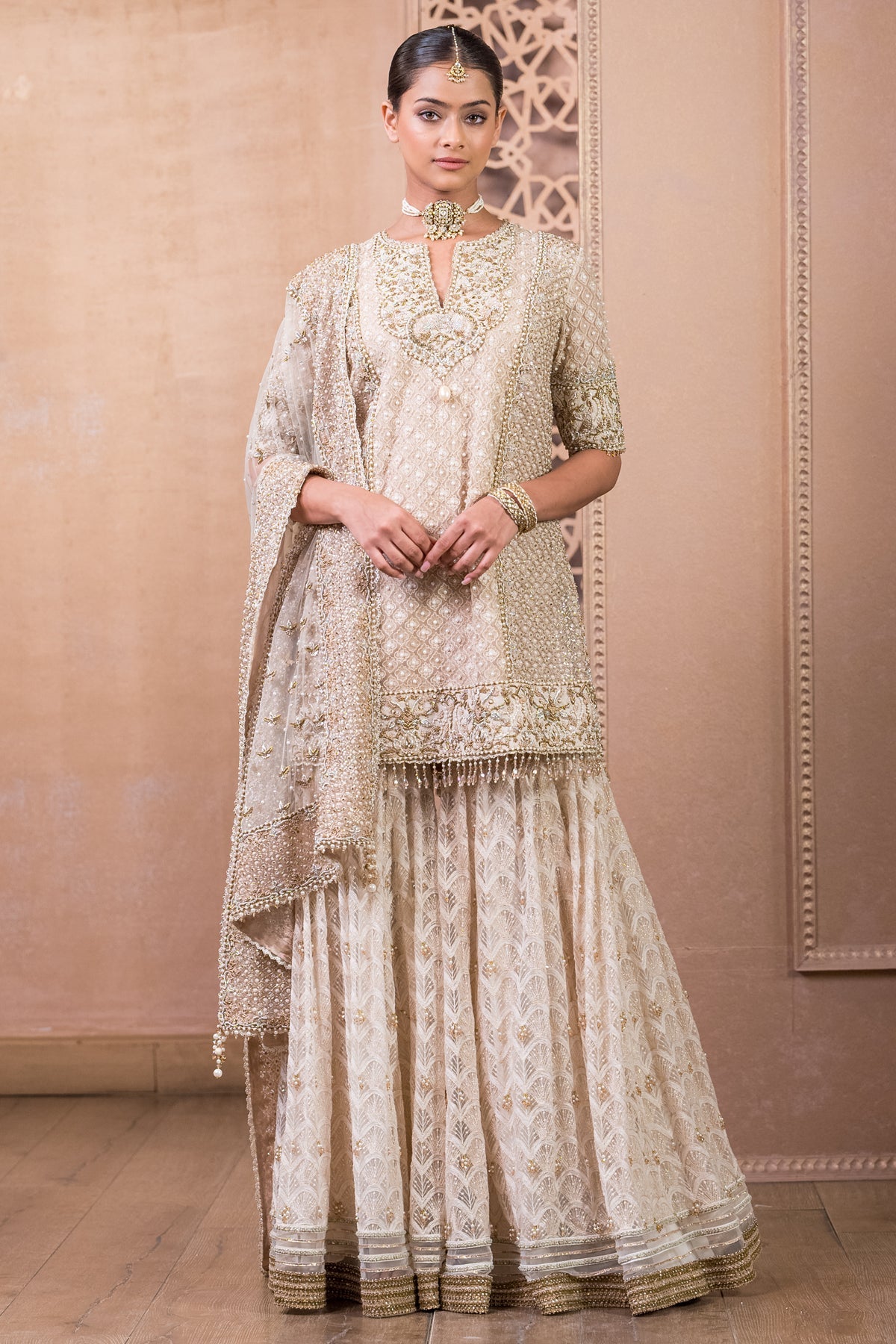 Kurta, Sharara, And Dupatta