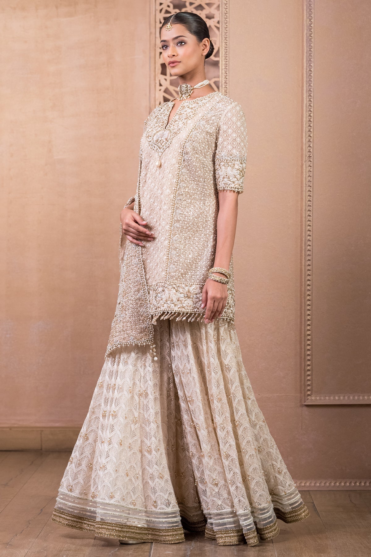 Kurta, Sharara, And Dupatta