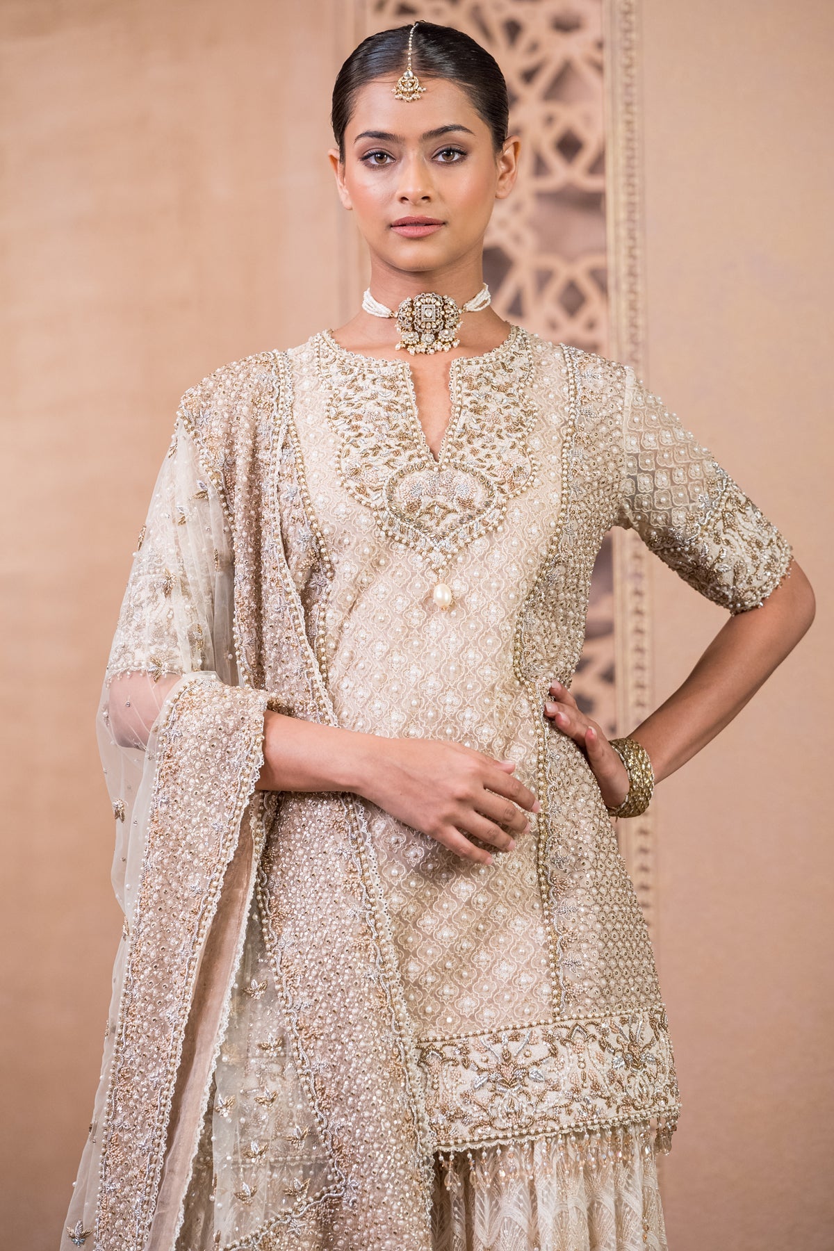 Kurta, Sharara, And Dupatta