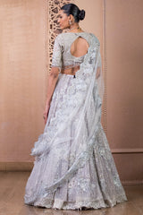 Lehenga, Corset, and Veil