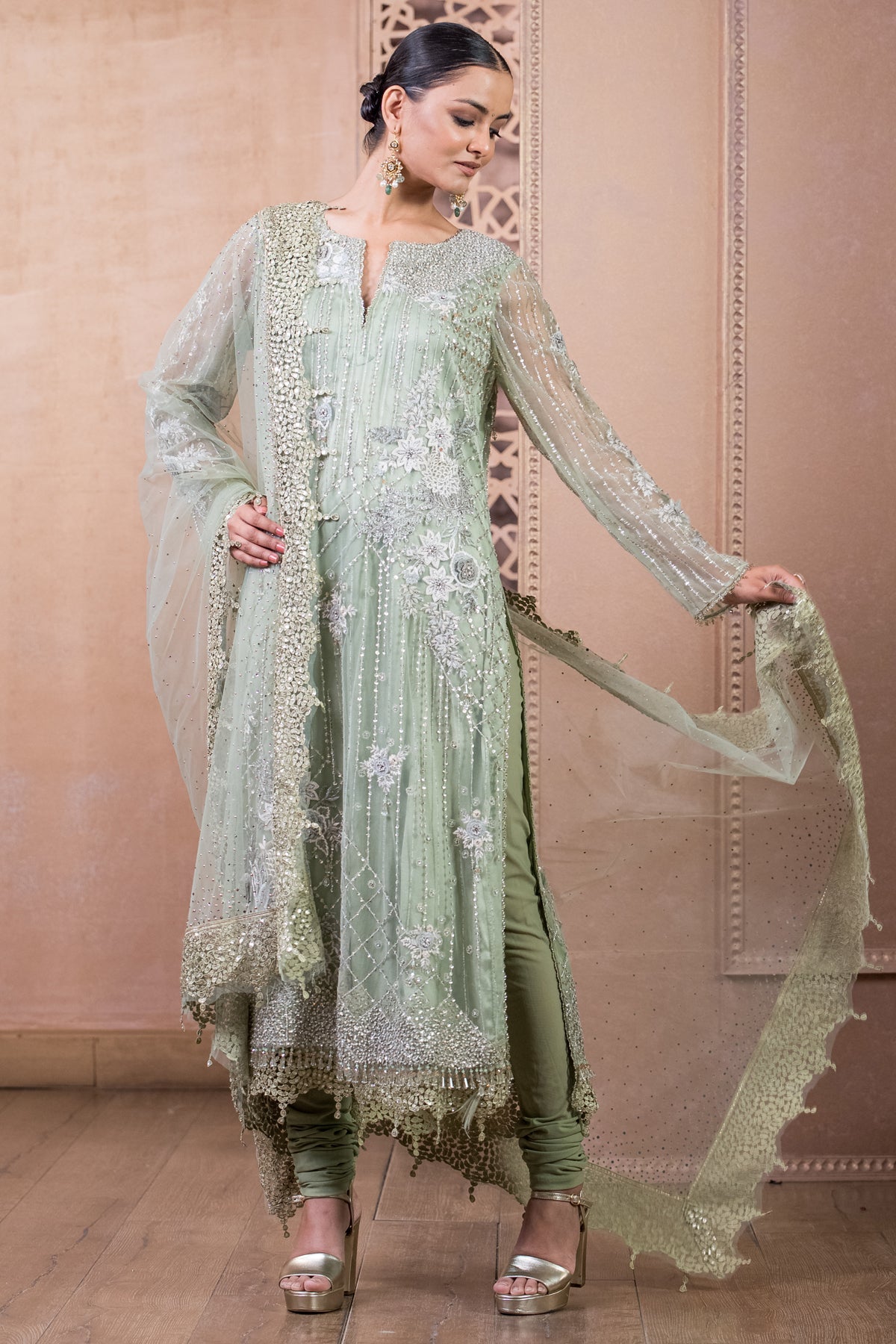 Kurta, Trouser, And Dupatta