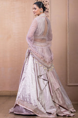 Lehenga, Blouse, Drape, And Dupatta