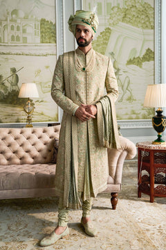 Gara Embroidered Sherwani