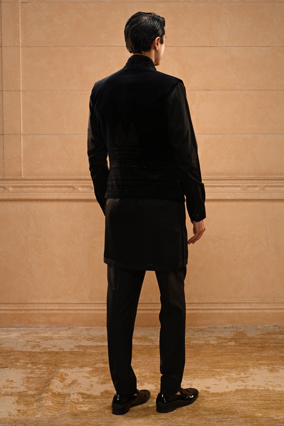 Contemporary Velvet Waist Coat Set