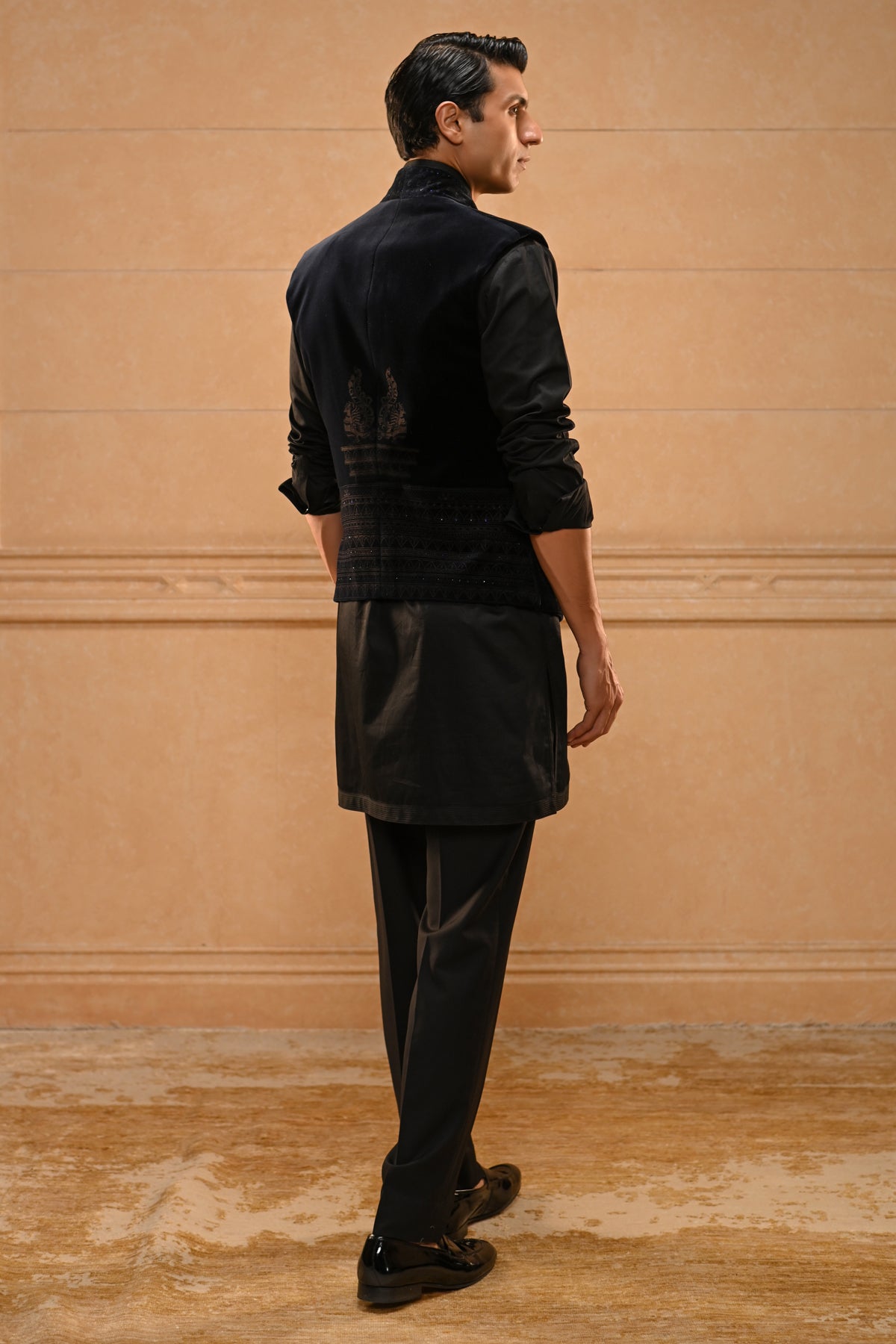 Contemporary Velvet Waist Coat Set