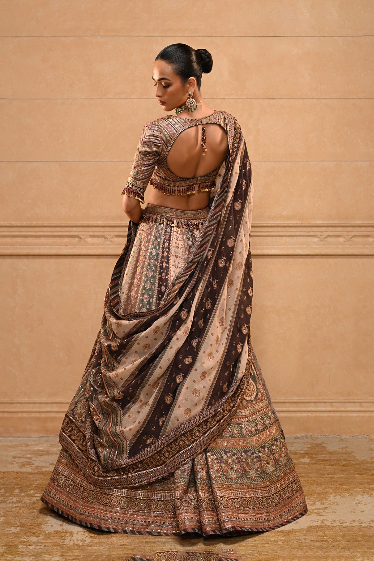 Kashida Embroidered Lehenga