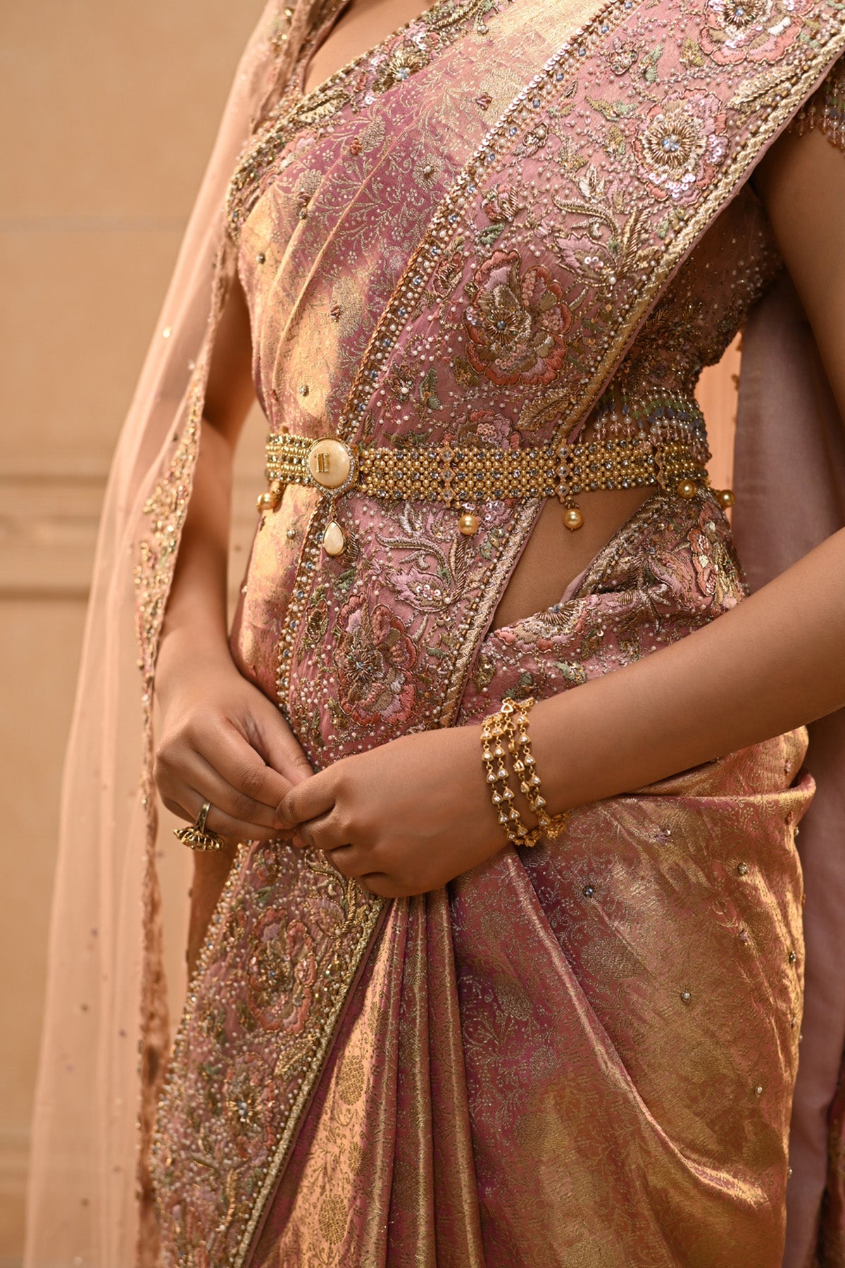 Rococo Floral Kanjivaram Saree