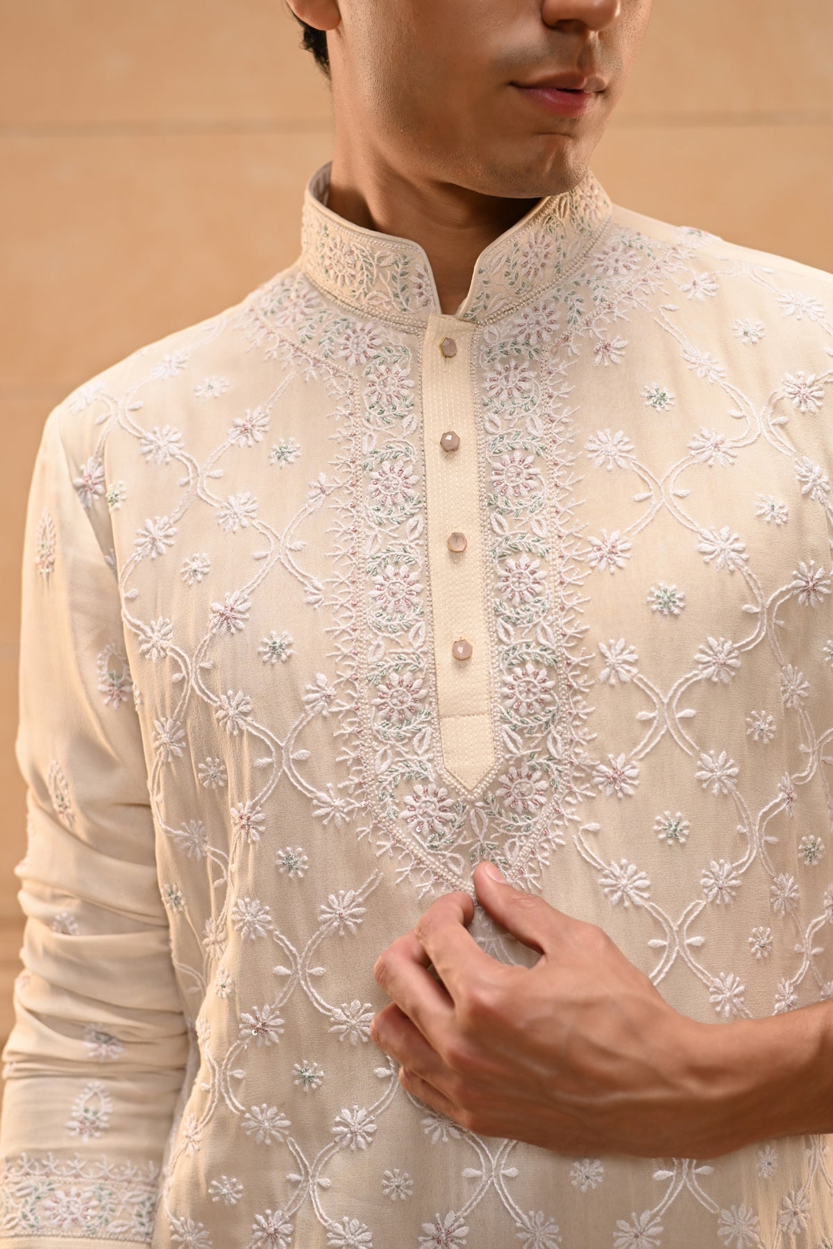 Classic Chikankari Kurta Set