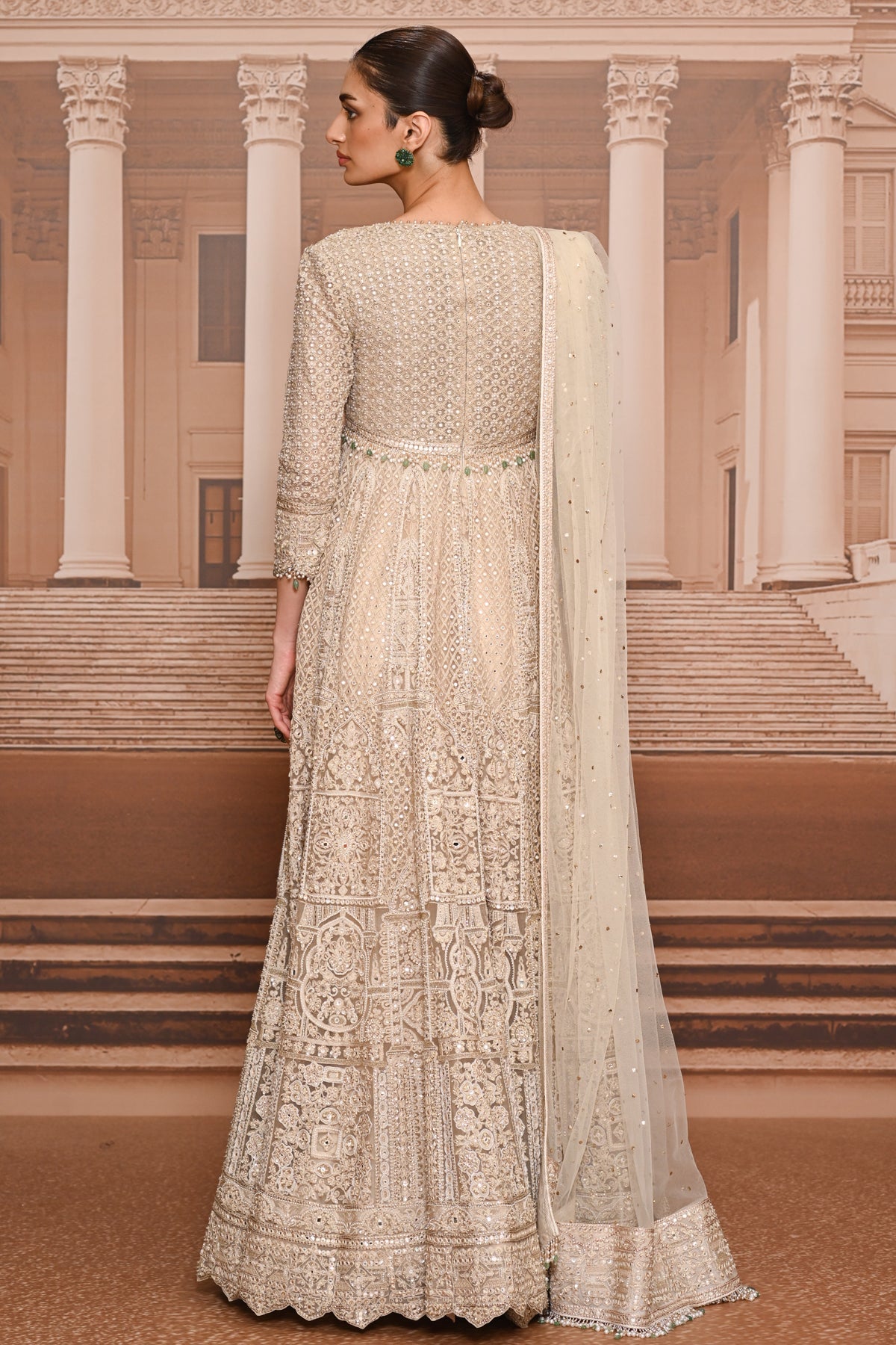 Ever Bloom Pearl Kalidar Kurta Set