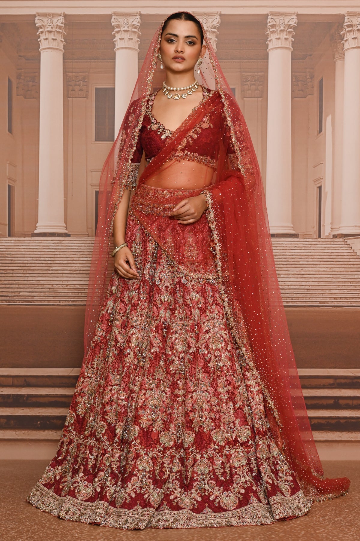 Ever Bloom Kashmiri Dori-Embroidered Lehenga