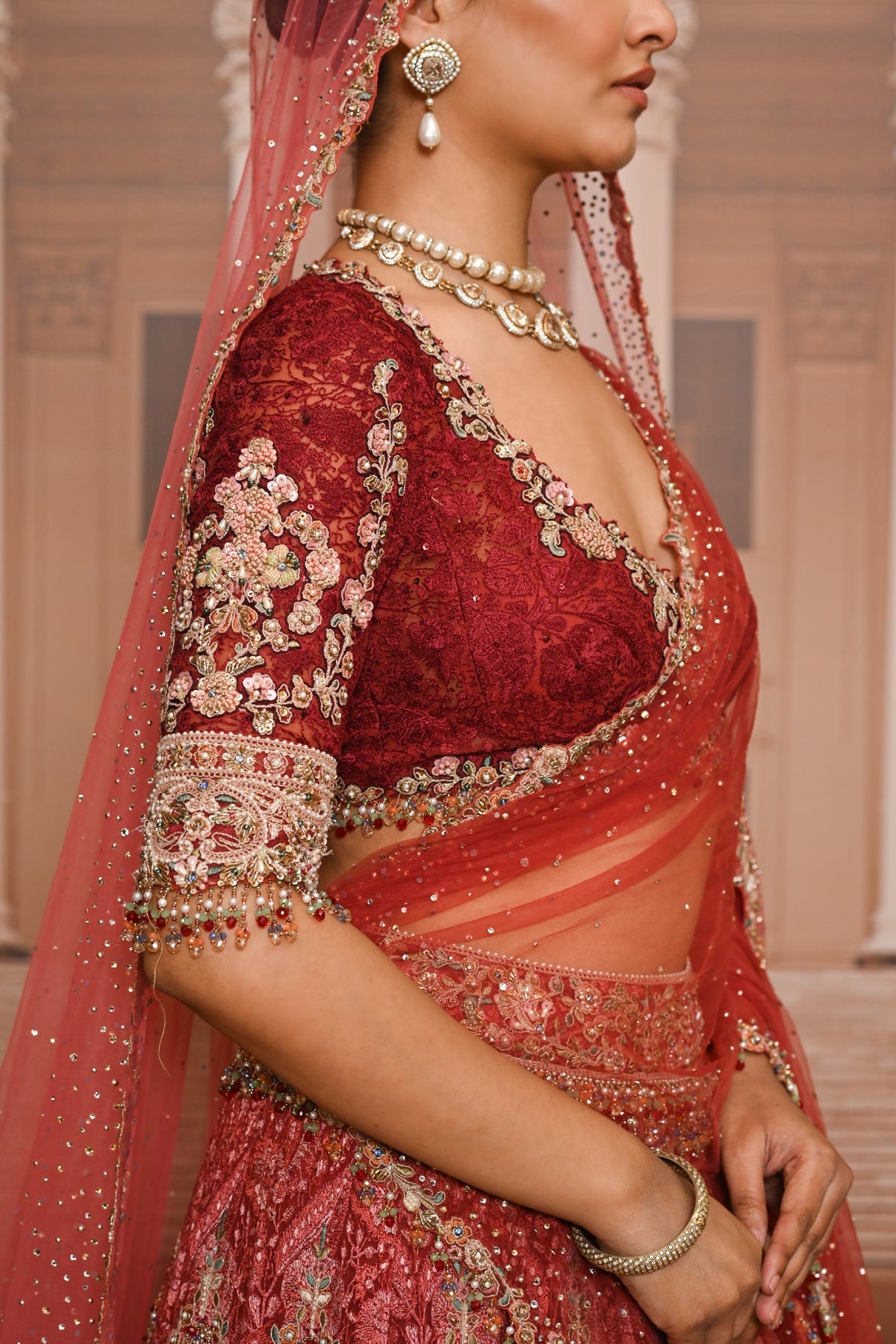 Ever Bloom Kashmiri Dori-Embroidered Lehenga