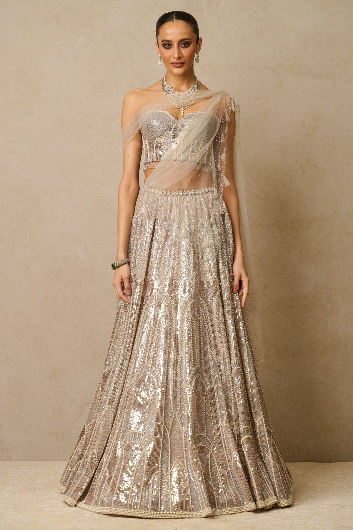 Lehenga, Blouse, Drape-only Lehenga