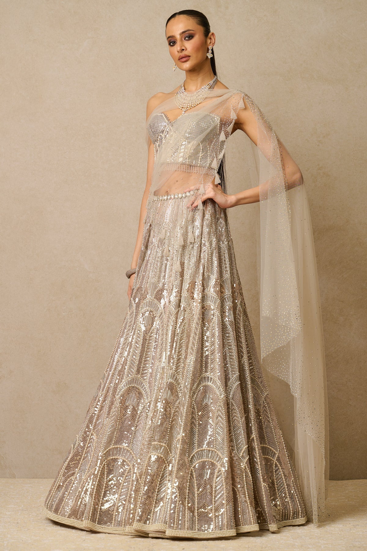 Lehenga, Blouse, Drape-only Lehenga